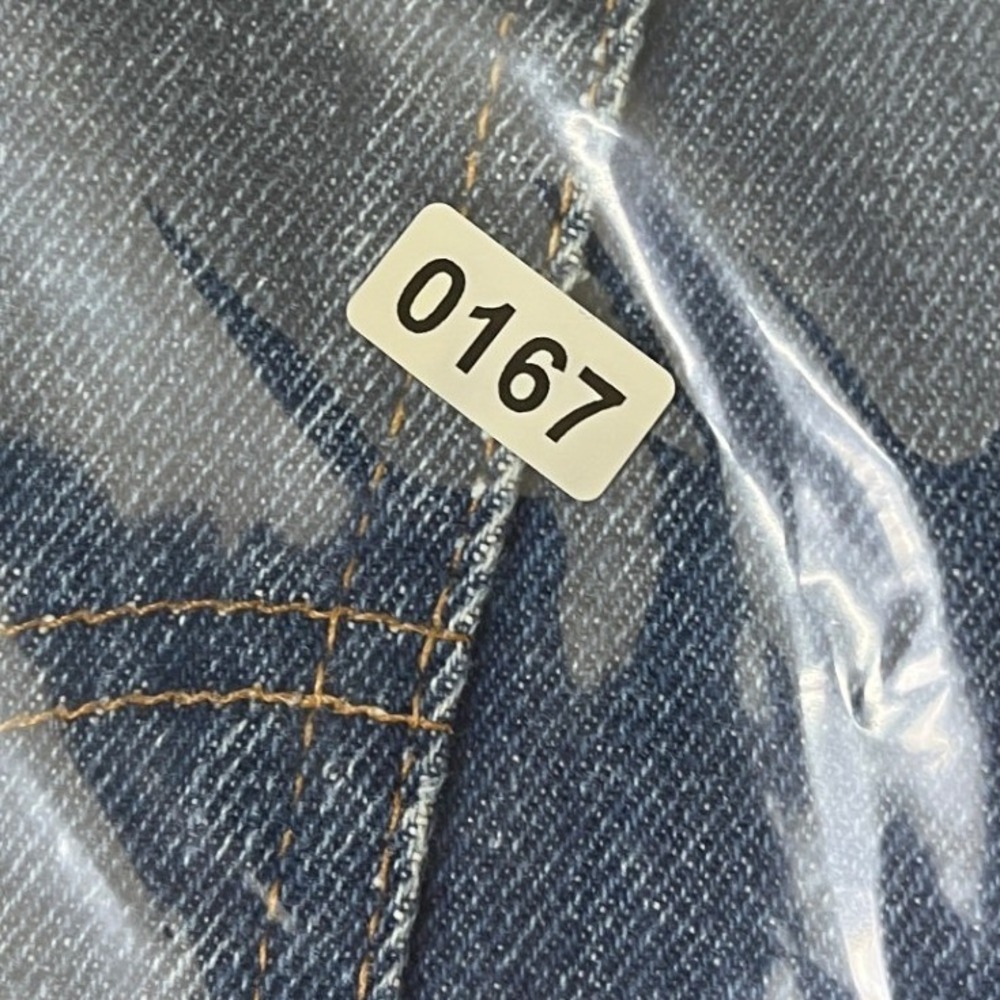Vintage Levis White Patch Orange Tab Jeans Womens 26 High Rise Straight Scovill - Picture 13 of 13
